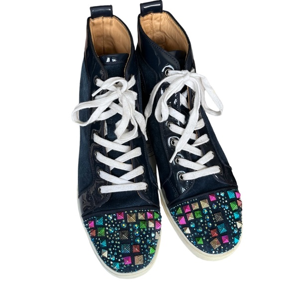 Christian Louboutin Mixkeolouis Flat Suede Multicolor Sneakers - Picture 9 of 16